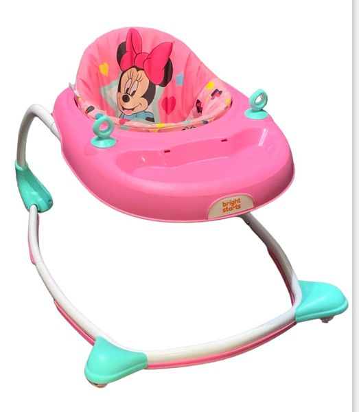 Bright Starts Disney Baby Minnie Mouse Baby Walker with Activity Station no toy Stars Smiles SKU WW000048TNC